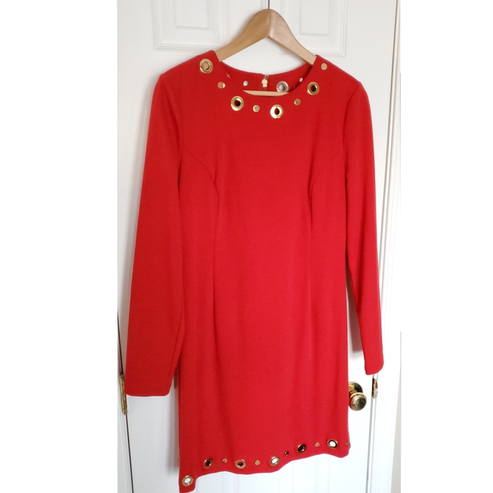 MICHAEL MK Red Sheath Dress